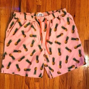 Mens pineapple pattern swim trunk/short pant medium